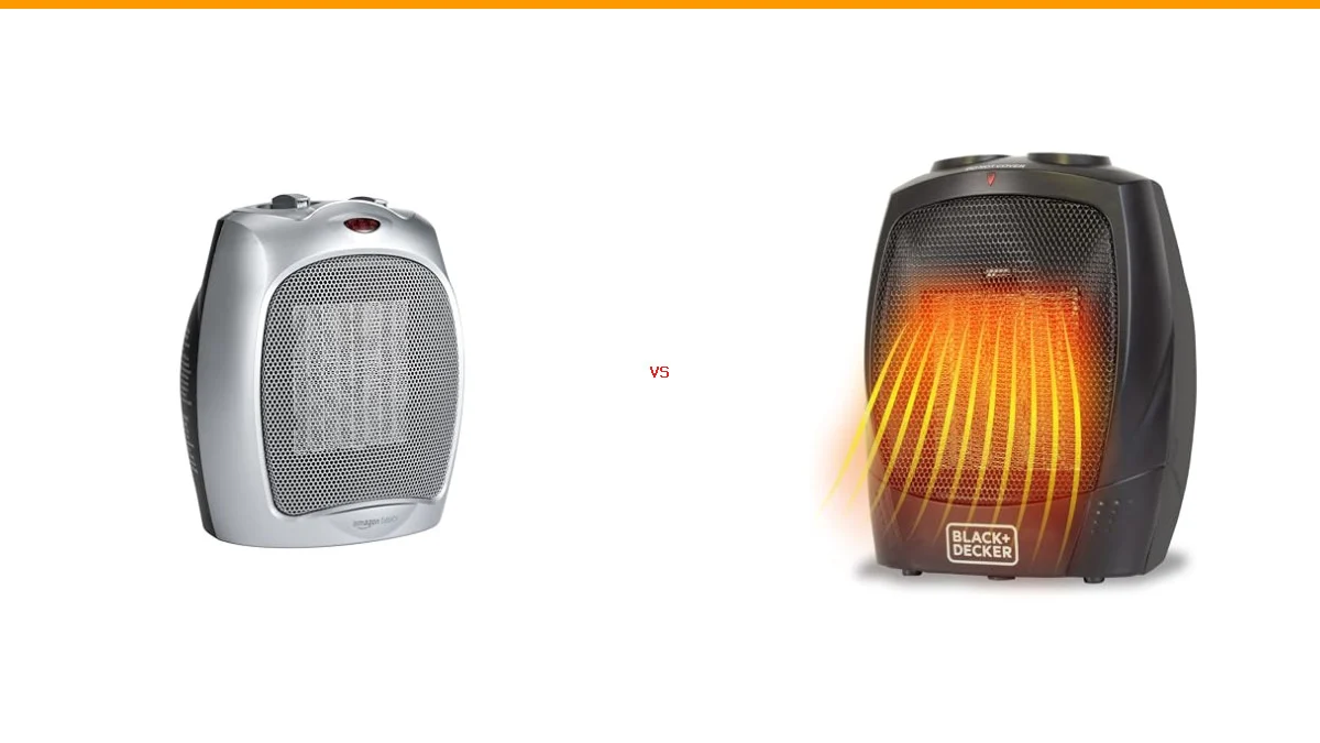 amazon basics ceramic space heater vs black decker personal ceramic heater