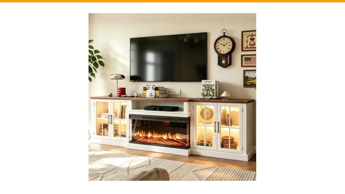 best electric fireplace entertainment center