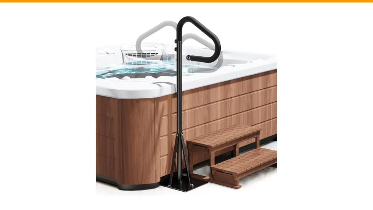 best hand rails for hot tubs