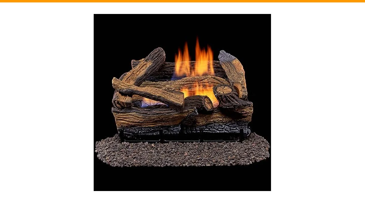 best natural gas fireplace log sets