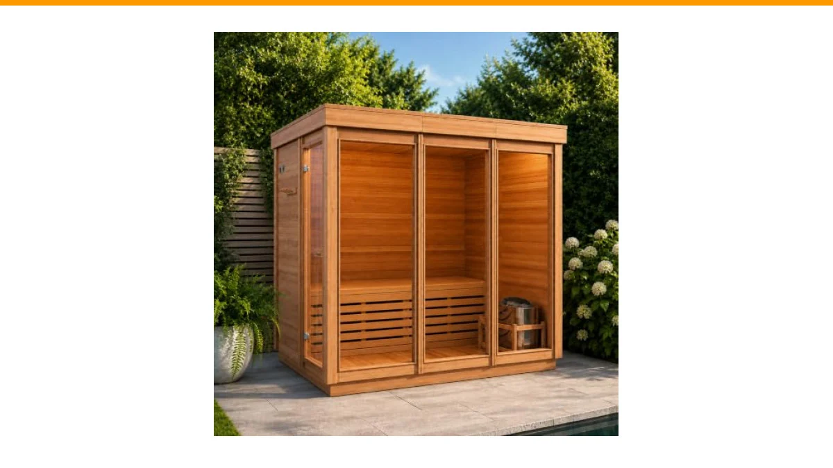 best outdoor sauna cube for 3 persons