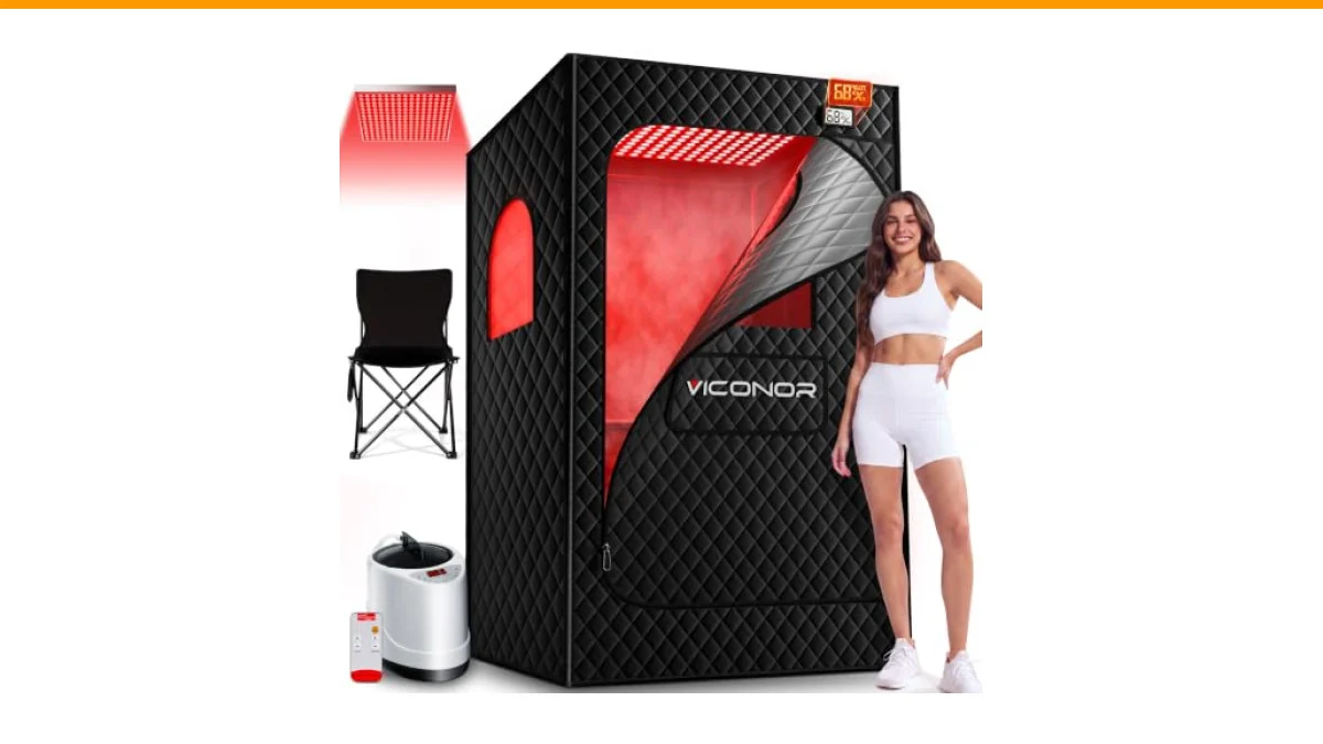 best portable sauna with red light therapy