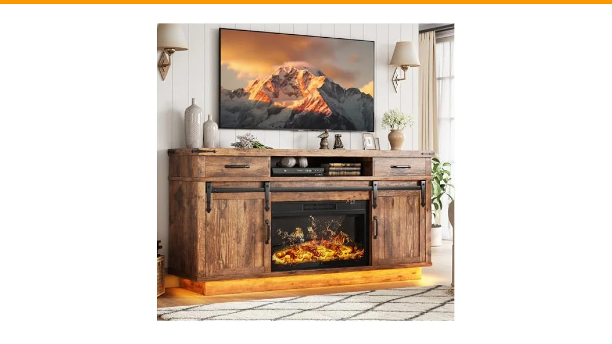 best tv stands with electric fireplace