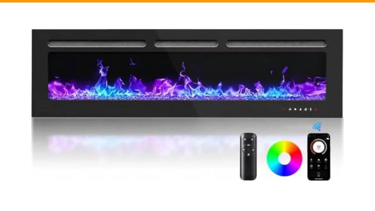 best wall mounted fireplace heater