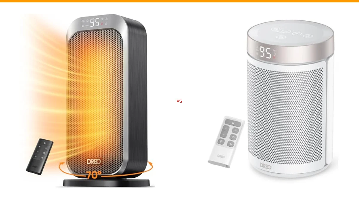 Dreo Quiet Space Heater vs Dreo Space Heater with Remote
