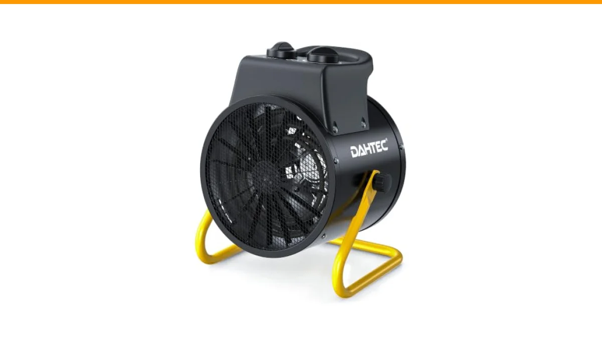 heating a warehouse with a space heater