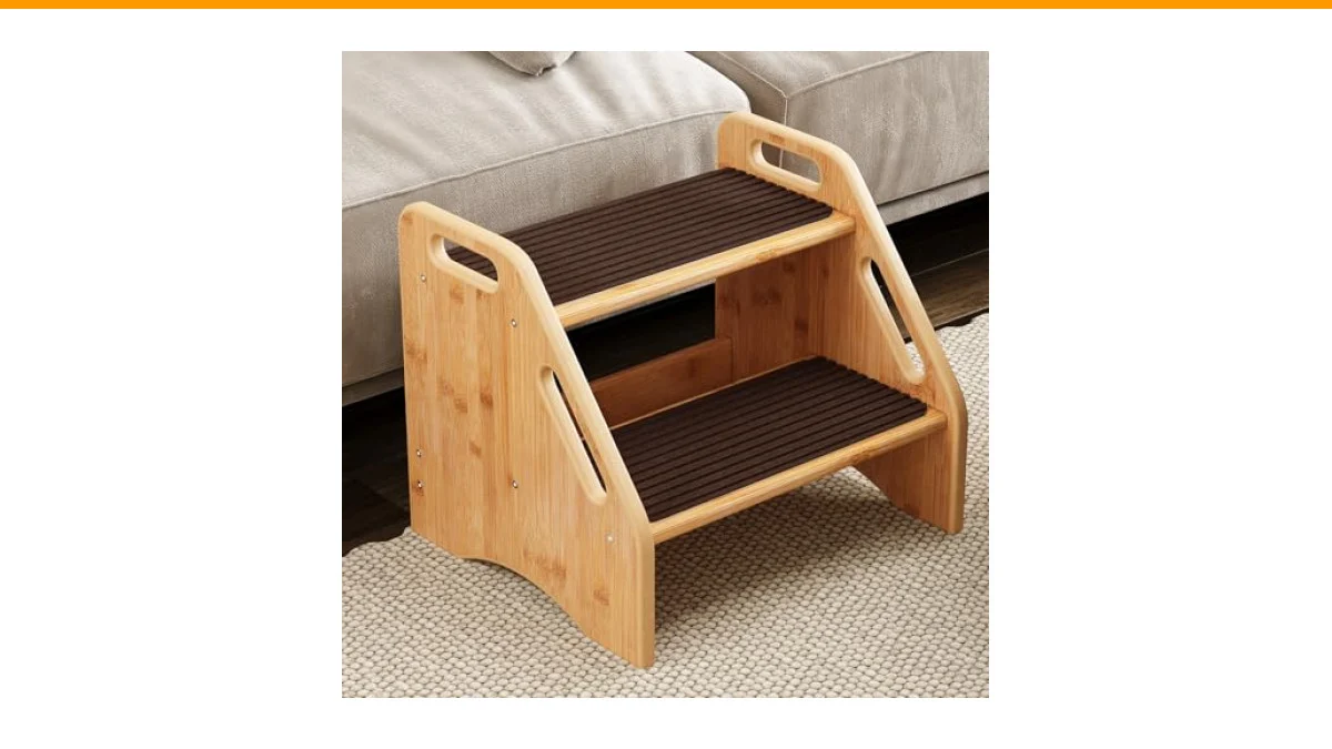 how to build a removable wooden step stool for upper sauna benches