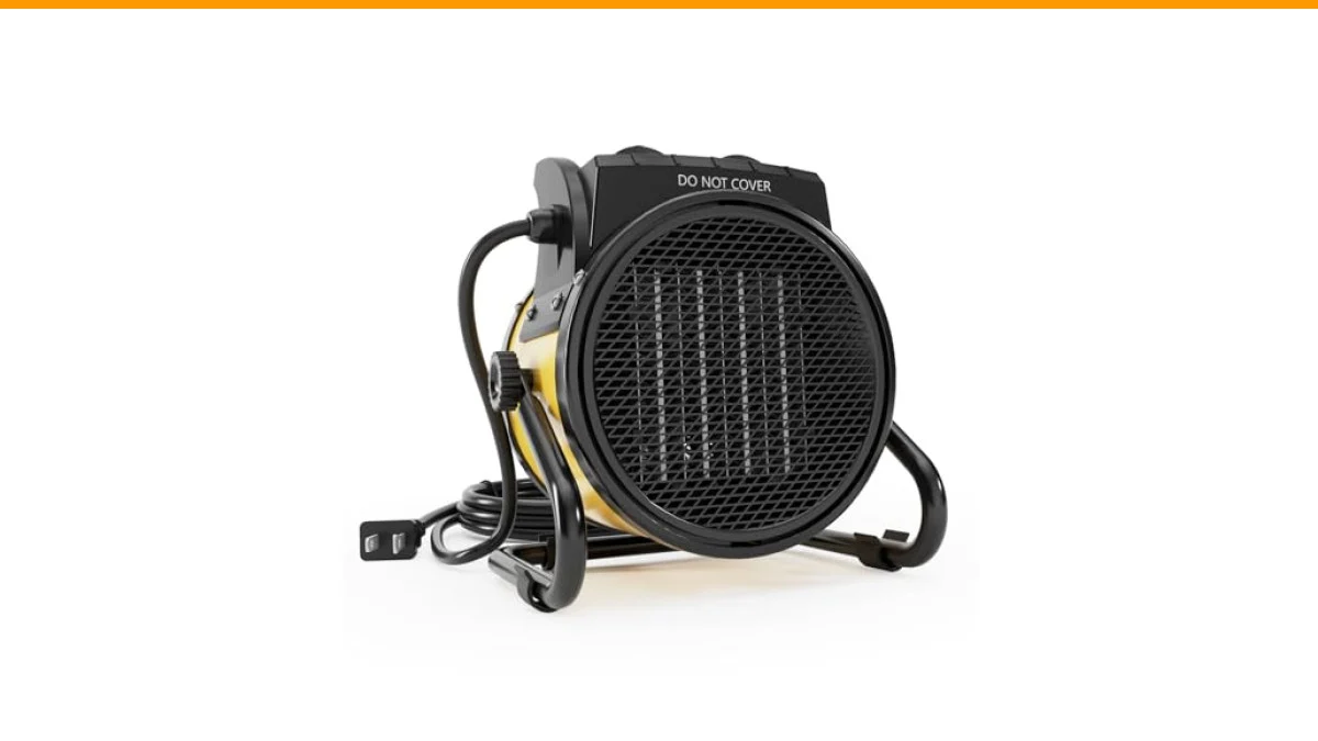 how to heat a deck with a space heater