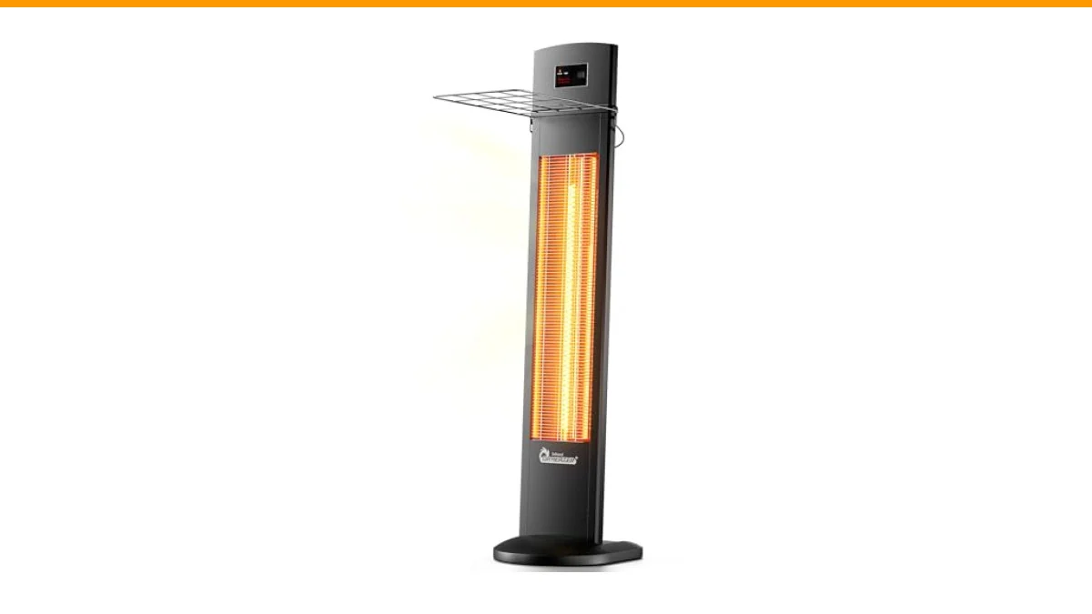 how to heat a patio with a space heater