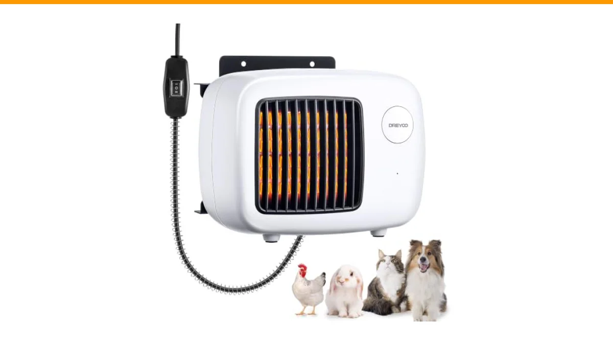 how to heat a pet house with a space heater