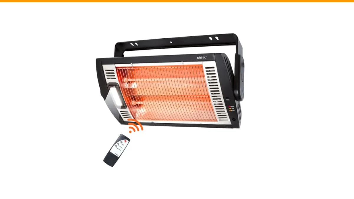 how to install a ceiling mounted electric heater