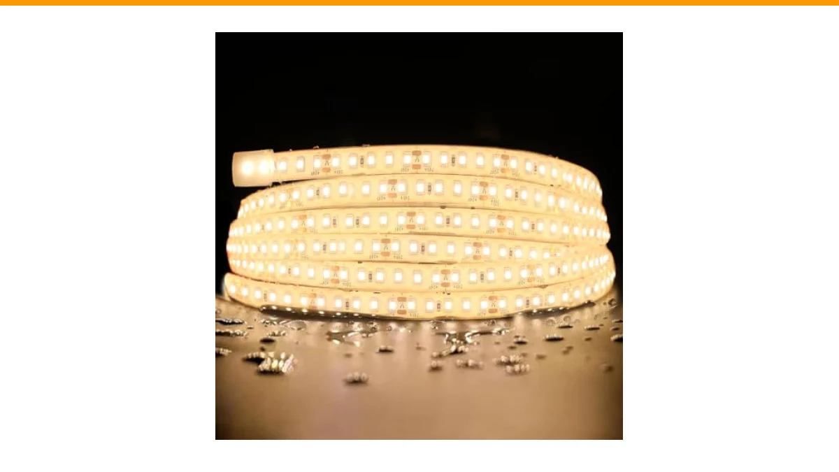 how to install an LED strip light under sauna benches safely