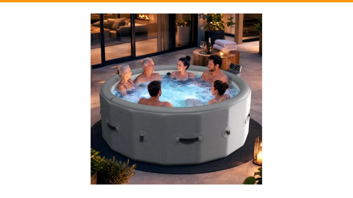 inflatable hot tubs with built-in seats