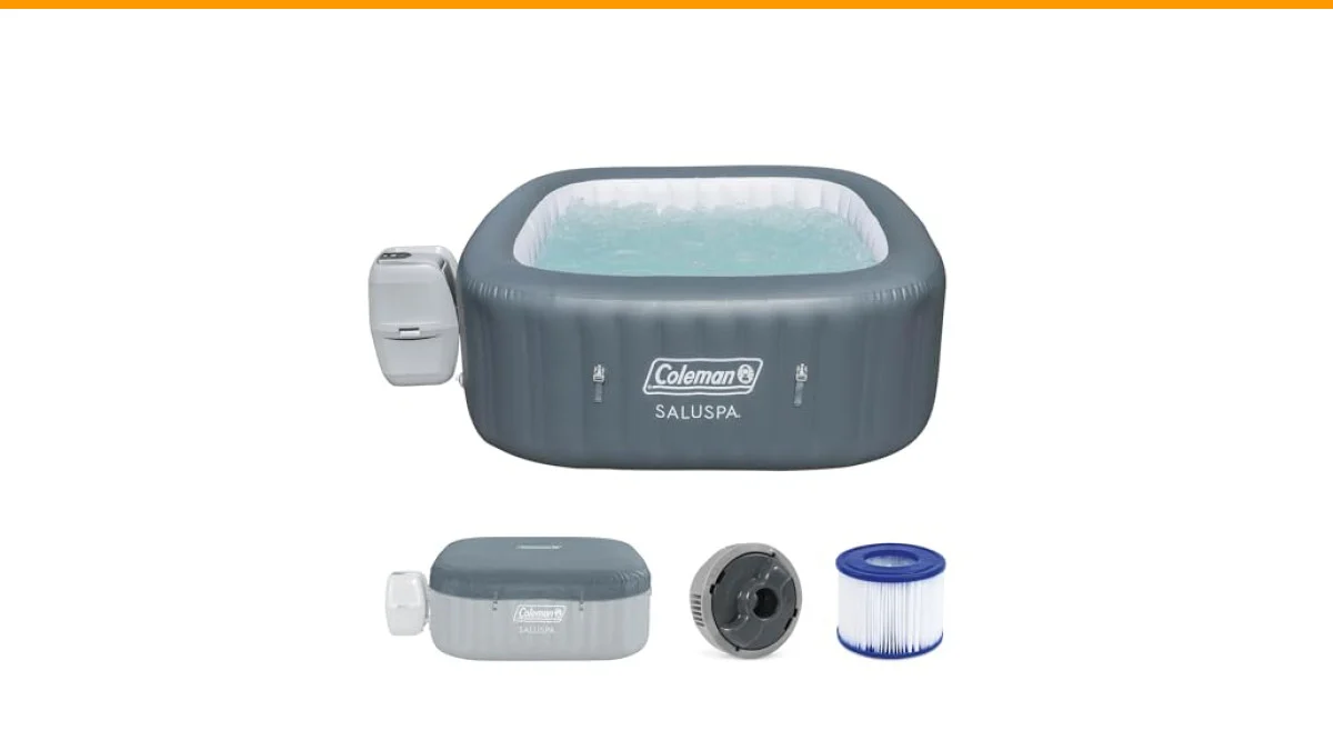 inflatable hot tubs with freeze shield