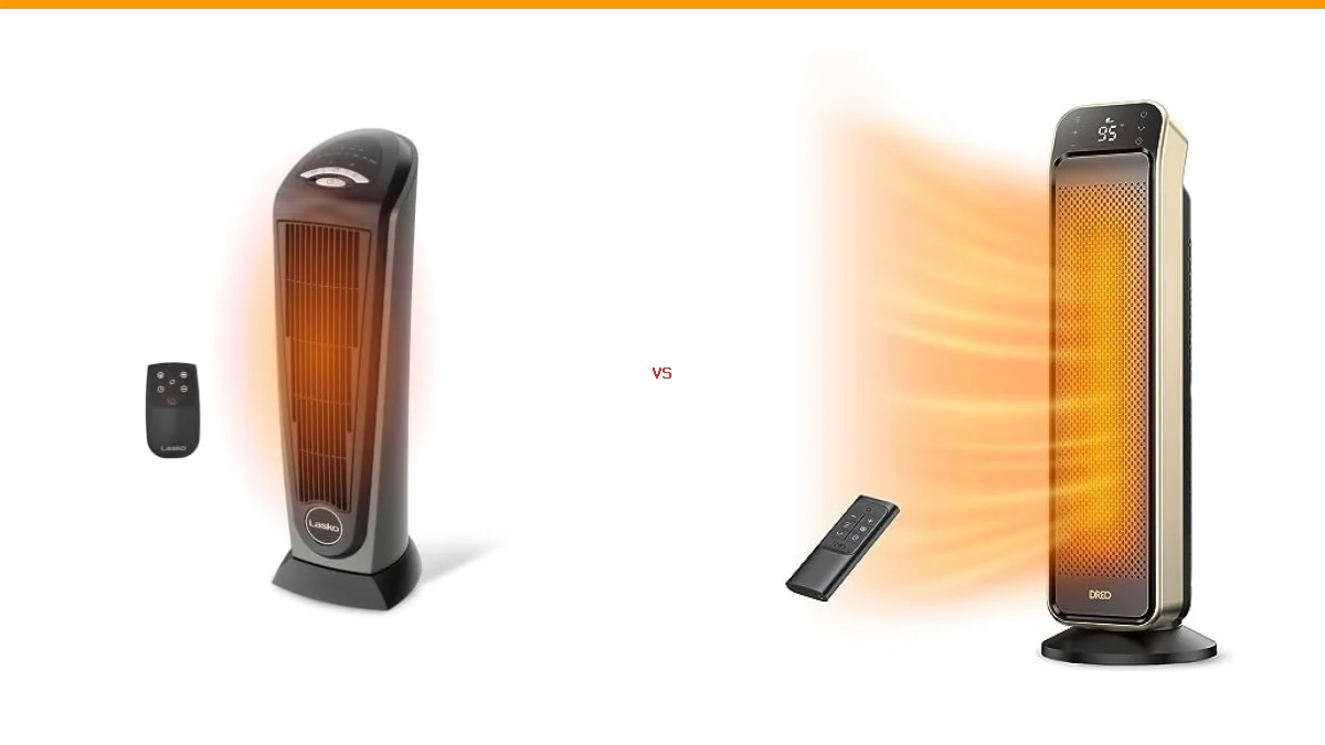 Lasko Ceramic Tower Heater vs Dreo 25 Inch Space Heater