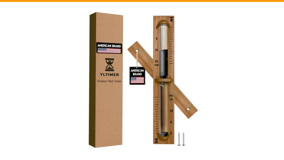 sauna hourglass sand timer