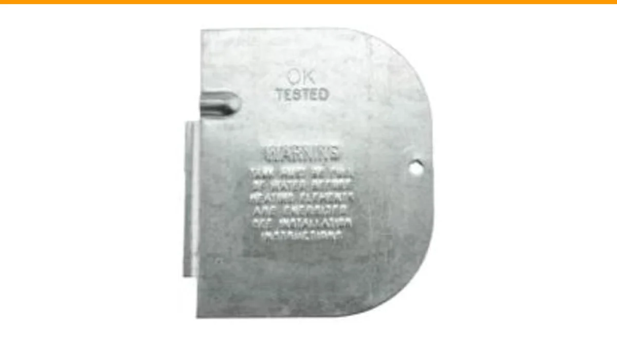 water heater junction box cover