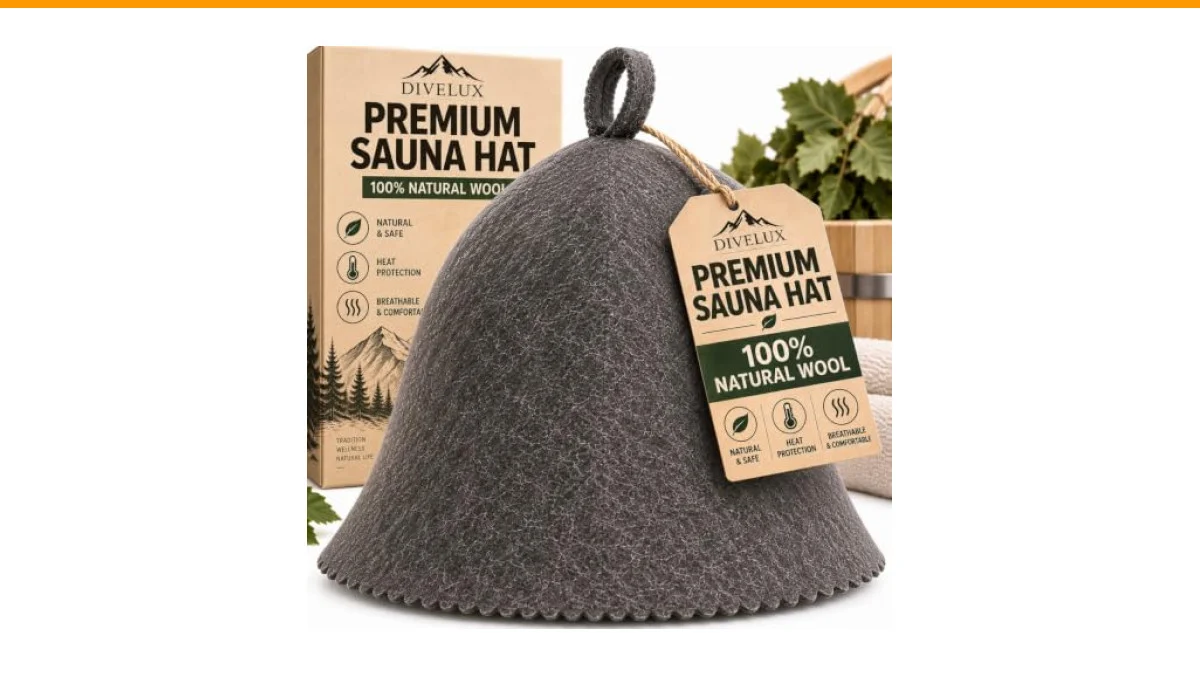 why do people wear wool felt hats in high-heat traditional saunas