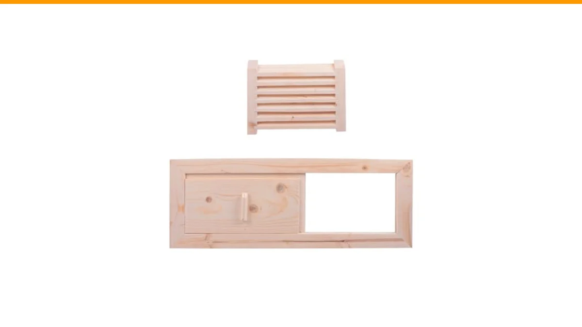 why is the air vent sliding shutter sticking in my wooden sauna
