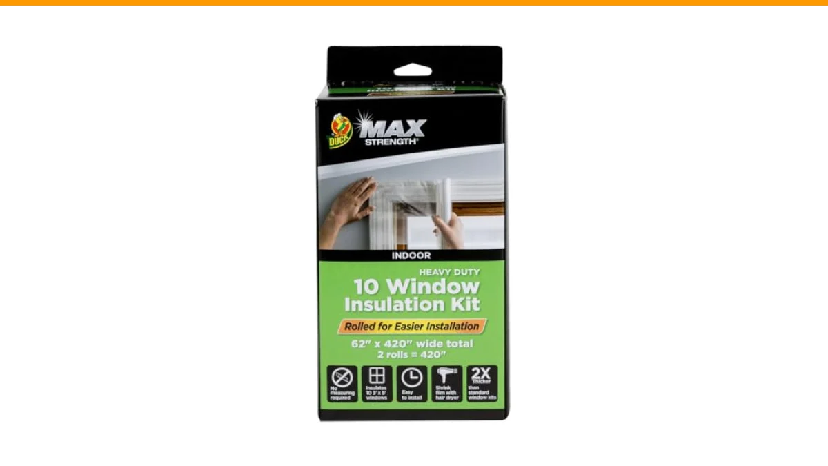 window film with a space heater